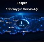 Casper 105 servis noktasıyla Türkiye genelinde hizmet veriyor