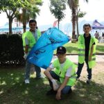 Körfez’de 1 ton atık toplandı